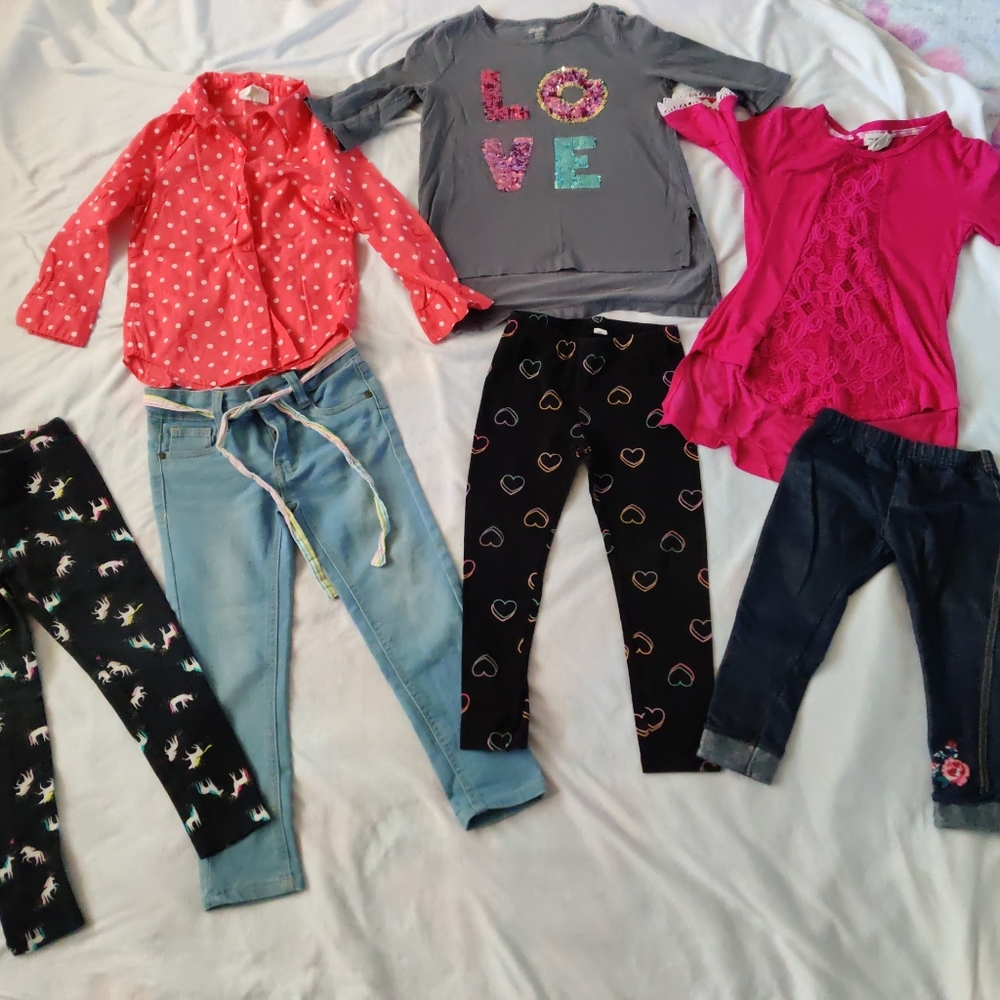 7 piece girl lot size 4